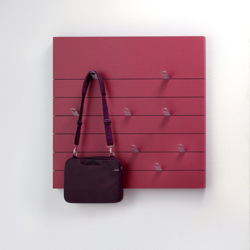 garderobe 90 x 90 cm kautschuk beere